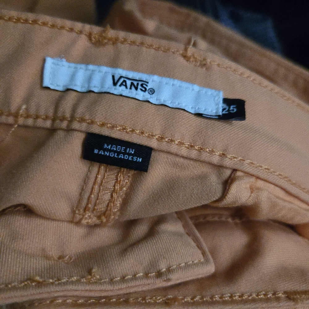 Vans Women Alder Relaxed Peach Colored Relaxed Fit Pants NWT 112025 - Picture 6 of 7